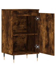 Credenze 2 pz Rovere Fumo 40x35x70 cm in Legno Multistrato 2