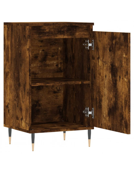 Credenze 2 pz Rovere Fumo 40x35x70 cm in Legno Multistrato