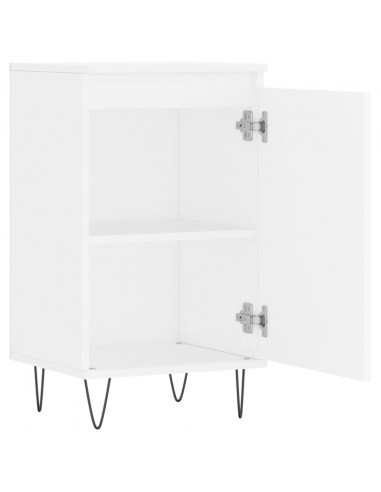 Credenze 2 pz Bianche 40x35x70 cm in Legno Multistrato