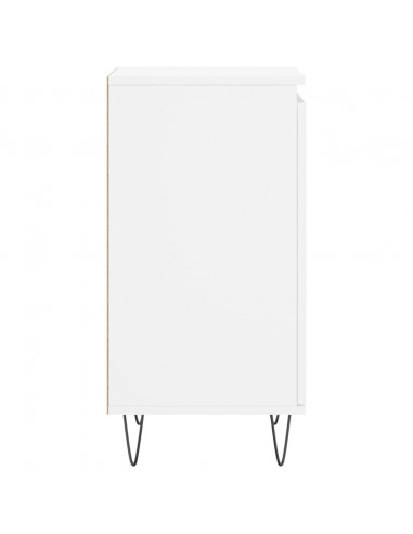 Credenze 2 pz Bianche 40x35x70 cm in Legno Multistrato