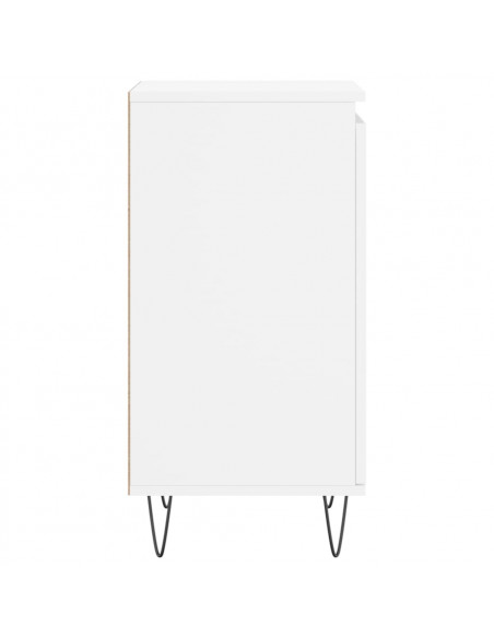 Credenze 2 pz Bianche 40x35x70 cm in Legno Multistrato