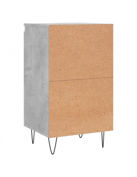 Credenze 2 pz Grigio Cemento 40x35x70 cm in Legno Multistrato