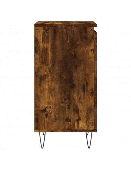 Credenze 2 pz Rovere Fumo 40x35x70 cm in Legno Multistrato