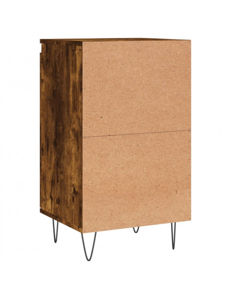 Credenze 2 pz Rovere Fumo 40x35x70 cm in Legno Multistrato
