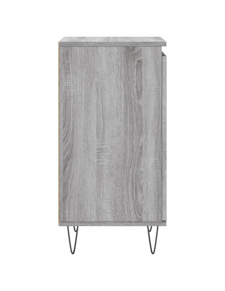 Credenze 2 pz Grigio Sonoma 40x35x70 cm in Legno Multistrato