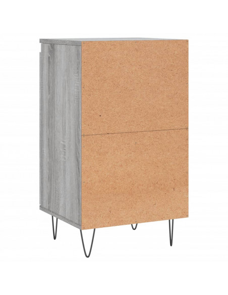 Credenze 2 pz Grigio Sonoma 40x35x70 cm in Legno Multistrato