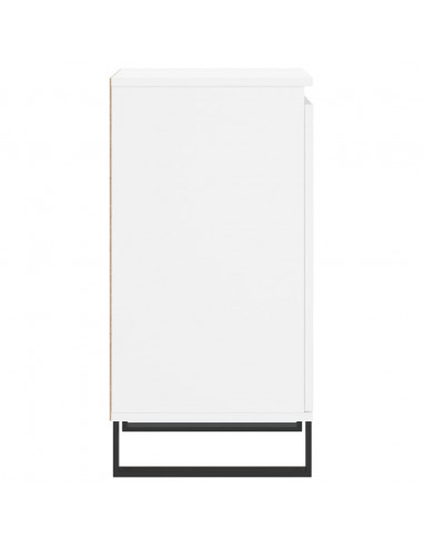 Credenze 2 pz Bianche 40x35x70 cm in Legno Multistrato