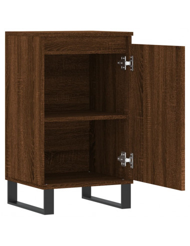 Credenze 2 pz Rovere Marrone 40x35x70 cm in Legno Multistrato