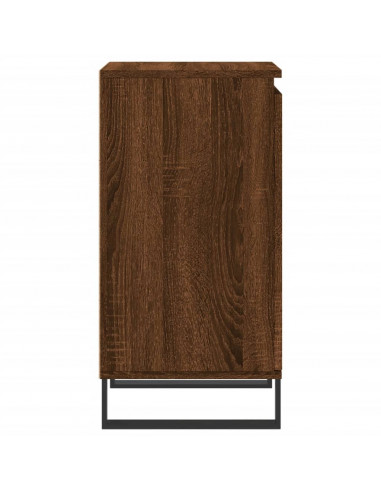 Credenze 2 pz Rovere Marrone 40x35x70 cm in Legno Multistrato