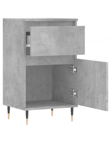 Credenze 2 pz Grigio Cemento 40x35x70 cm in Legno Multistrato