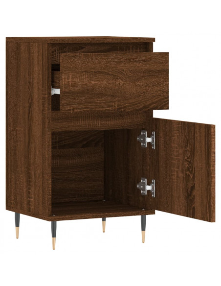 Credenze 2 pz Rovere Marrone 40x35x70 cm in Legno Multistrato