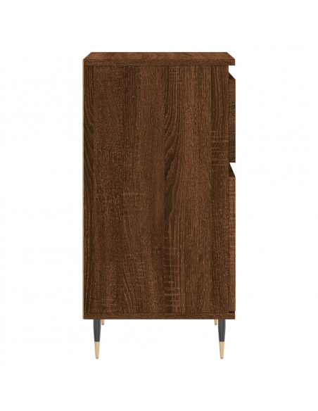 Credenze 2 pz Rovere Marrone 40x35x70 cm in Legno Multistrato