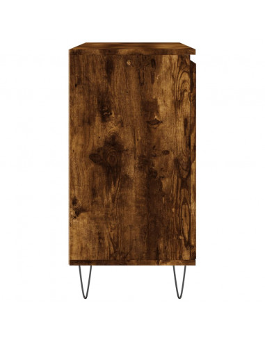 Credenza Rovere Fumo 104x35x70 cm in Legno Multistrato
