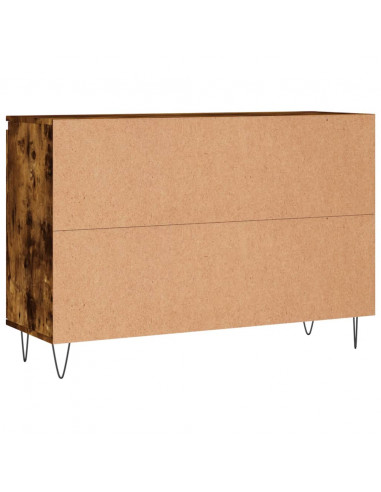 Credenza Rovere Fumo 104x35x70 cm in Legno Multistrato