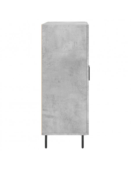 Credenza Grigio Cemento 69,5x34x90 cm in Legno Multistrato