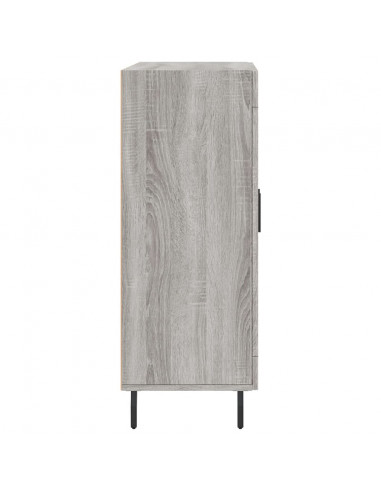 Credenza Grigio Sonoma 69,5x34x90 cm in Legno Multistrato