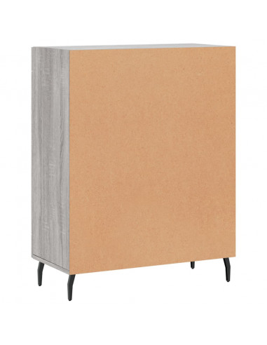 Credenza Grigio Sonoma 69,5x34x90 cm in Legno Multistrato