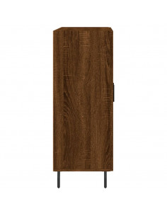 Credenza Rovere Marrone 69,5x34x90 cm in Legno Multistrato 2
