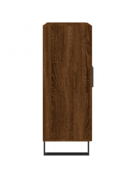 Credenza Rovere Marrone 69,5x34x90 cm in Legno Multistrato