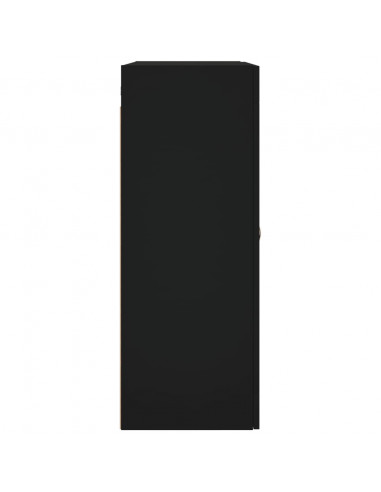 Mobile a Parete Nero 69,5x34x90 cm