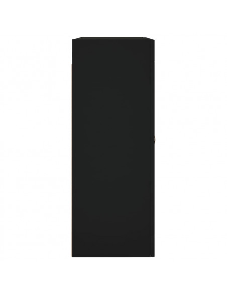 Mobile a Parete Nero 69,5x34x90 cm
