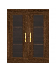 Mobile a Parete Rovere Marrone 69,5x34x90 cm 2