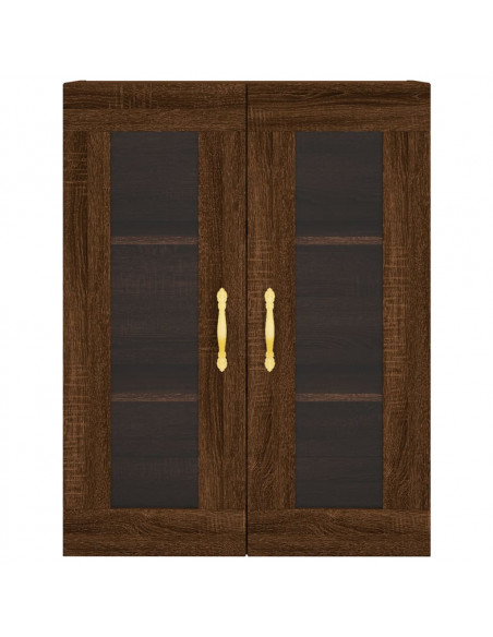 Mobile a Parete Rovere Marrone 69,5x34x90 cm
