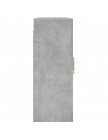 Mobile a Parete Grigio Cemento 69,5x34x90 cm