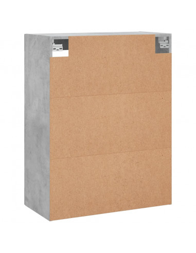 Mobile a Parete Grigio Cemento 69,5x34x90 cm