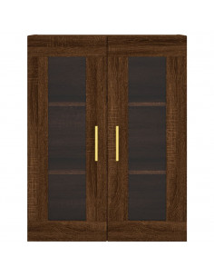 Mobile a Parete Rovere Marrone 69,5x34x90 cm 2