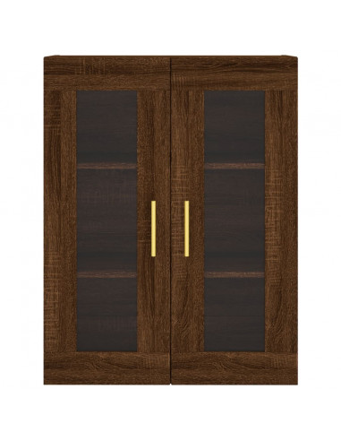 Mobile a Parete Rovere Marrone 69,5x34x90 cm