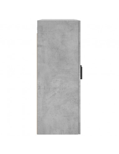 Mobile a Parete Grigio Cemento 69,5x34x90 cm