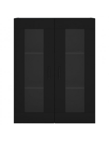 Mobile a Parete Nero 69,5x34x90 cm