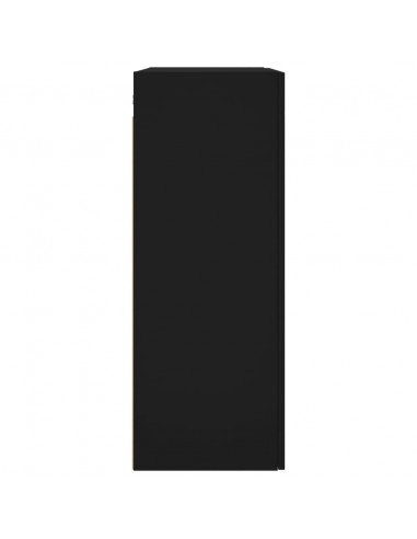 Mobile a Parete Nero 69,5x34x90 cm