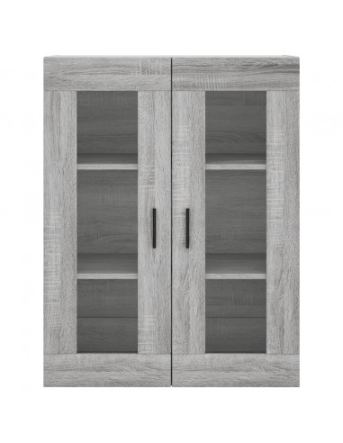 Mobile a Parete Grigio Sonoma 69,5x34x90 cm