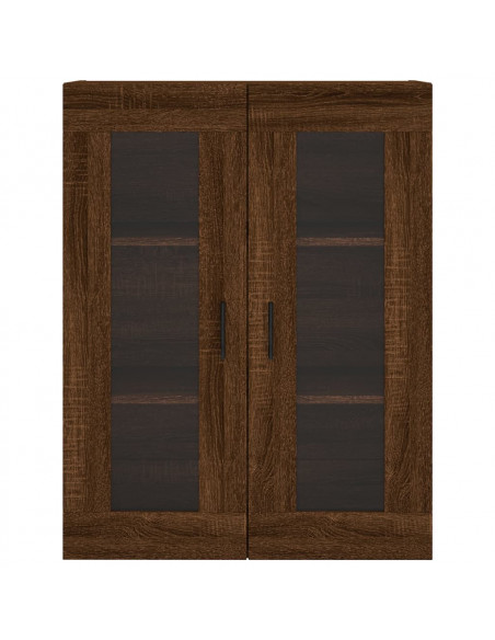 Mobile a Parete Rovere Marrone 69,5x34x90 cm