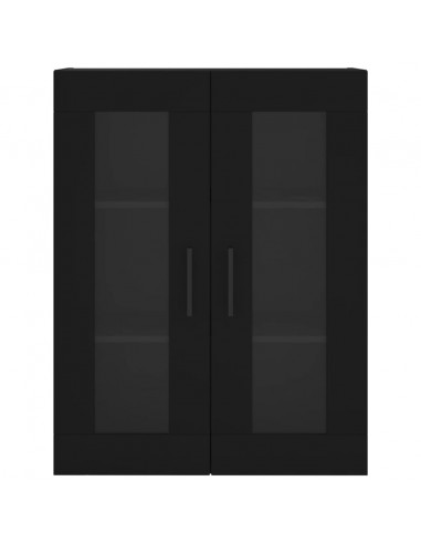 Mobile a Parete Nero 69,5x34x90 cm