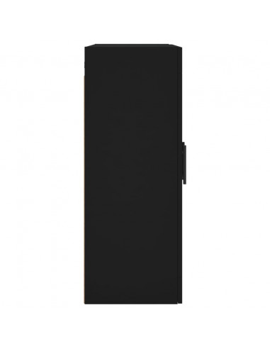 Mobile a Parete Nero 69,5x34x90 cm