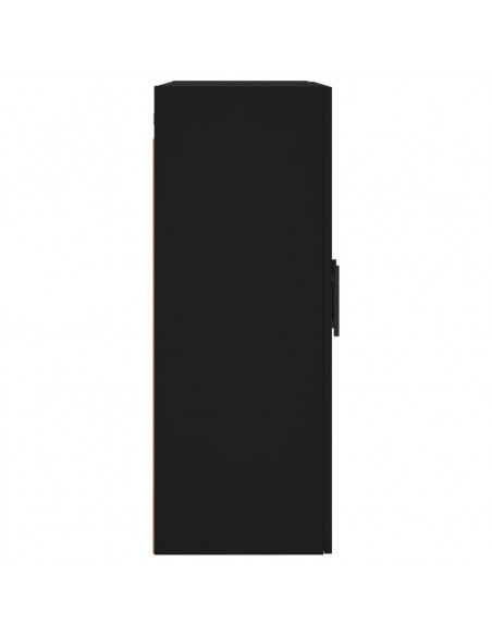 Mobile a Parete Nero 69,5x34x90 cm