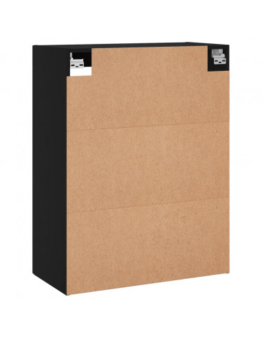 Mobile a Parete Nero 69,5x34x90 cm