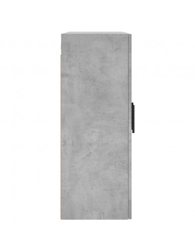 Mobile a Parete Grigio Cemento 69,5x34x90 cm