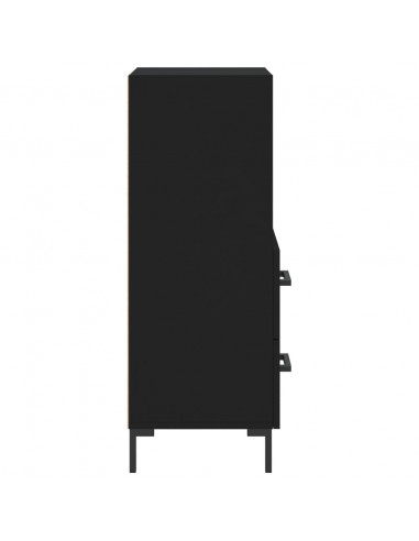 Credenza Nero 34,5x34x90 cm in Legno Multistrato