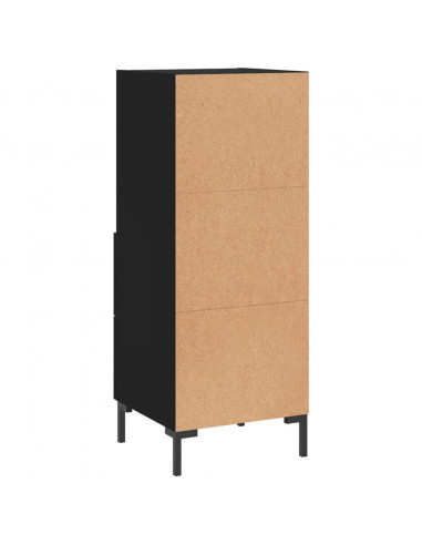 Credenza Nero 34,5x34x90 cm in Legno Multistrato