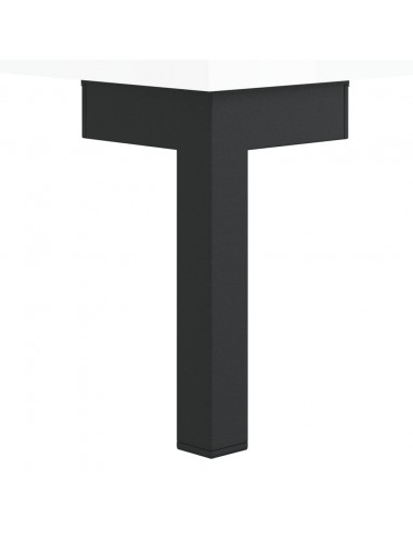 Credenza Bianco Lucido 34,5x34x90 cm in Legno Multistrato