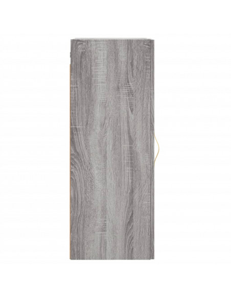 Mobile a Parete Grigio Sonoma 34,5x34x90 cm