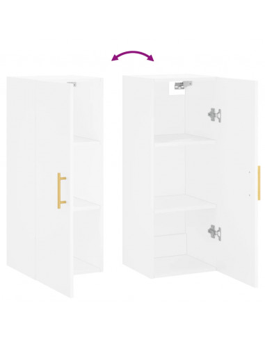 Mobile a Parete Bianco 34,5x34x90 cm