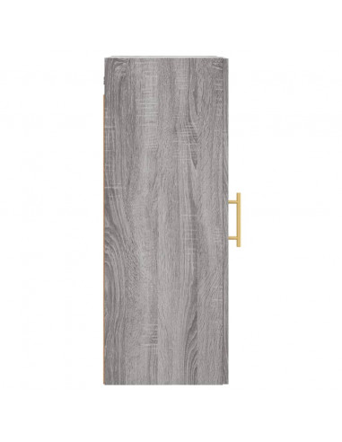 Mobile a Parete Grigio Sonoma 34,5x34x90 cm