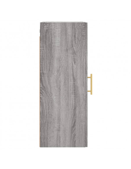 Mobile a Parete Grigio Sonoma 34,5x34x90 cm