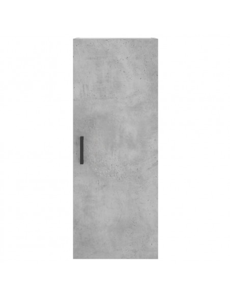 Mobile a Parete Grigio Cemento 34,5x34x90 cm