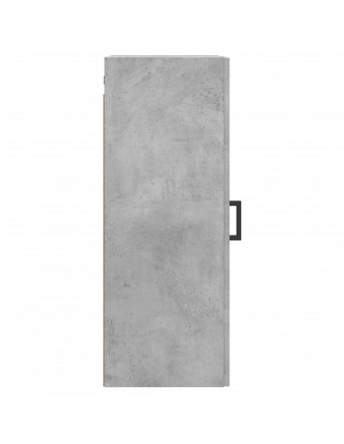 Mobile a Parete Grigio Cemento 34,5x34x90 cm